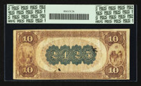 18462: Winston, NC - $10 1882 Brown Back Fr. 490 The Wachovia NB Ch. # 2425. Realized: $44,563.