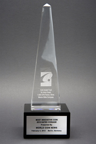 With the Mecca Compass the Coin Invest Trust gained the Coin of the Year Award in February 2012.