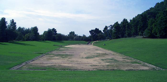The stadion in the ancient site of Olympia. Photo: Drno / Wikipedia.