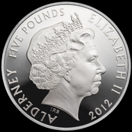 5 GBP / Great Britain / 38.61 mm / 28.28 g / Design: Ian Rank-Broadley (obverse), Emma Noble (reverse) / Mintage: Unlimited (Brilliant Uncirculated) resp. 3,000 (Silver Proof).
