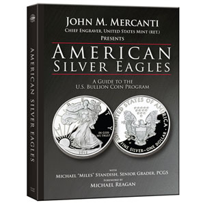 John M. Mercanti, Michael 'Miles' Standish, American Silver Eagles: A Guide to the U.S. Bullion Coin Program, Whitman Publishing, Atlanta (GE), 2012. Hardcover, 168 pages, 8.5 x 11 inches, fully illustrated in color. ISBN 0794838049. $29.95