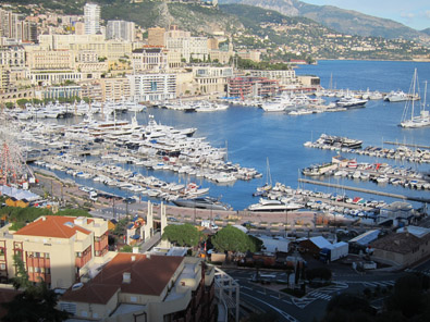 View at the marina of Monaco. Photo: KW.