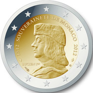 2 euro commemorative coin on 500th anniversary of foundation of Monaco's sovereignty. Photo: ECB / Wikipedia.