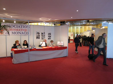 Table of the Numismatic Association of Monaco. Photo: KW.