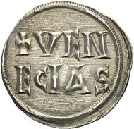 Louis the Pious. Denarius, Venice, 820-825. From upcoming Künker sale, Collection Edoardo Curti (March 2013), lot 2140. Estimate: 1,400 euros.