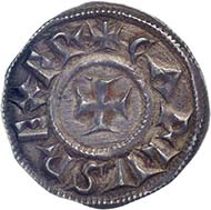 Charlemagne, ruler of the Carolingian Empire 768-814, penny, silver (1.72 g), Milan, after 793/4