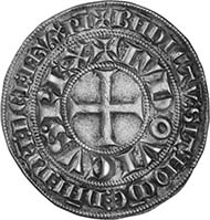Louis IX, king of France, 1226-1270.Gros tournois, silver (4.22 g)