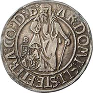 Schlick County, Stefan and his brothers, Lords of Joachimsthal 1510-1528, thaler, silver (28.8 g.), undated (after 1520), Joachimsthal
