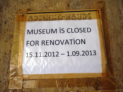 No museum for us, sadly. Photo: KW.