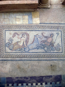 Mosaic featuring the depiction of marine deities. Photo: UK.